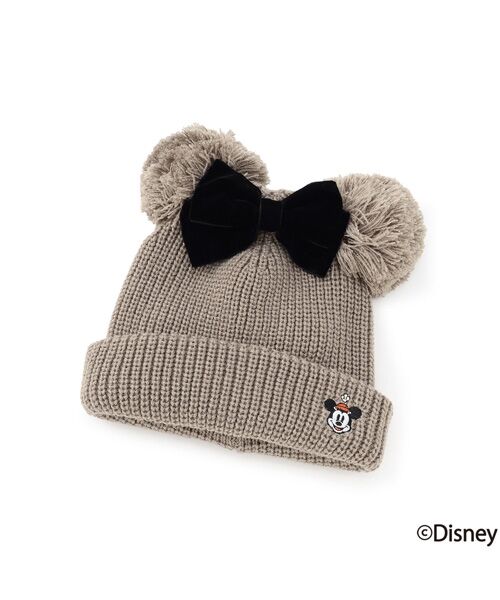 petit main/プティマイン 【Disney】W梵天ﾆｯﾄ帽 ﾓｶﾁｬ 52