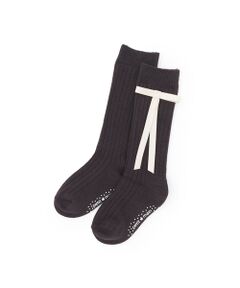 petit main / プティマイン ソックス | ﾘﾎﾞﾝ付きﾊｲｿｯｸｽ