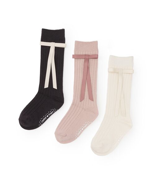 petit main / プティマイン ソックス | ﾘﾎﾞﾝ付きﾊｲｿｯｸｽ | 詳細3