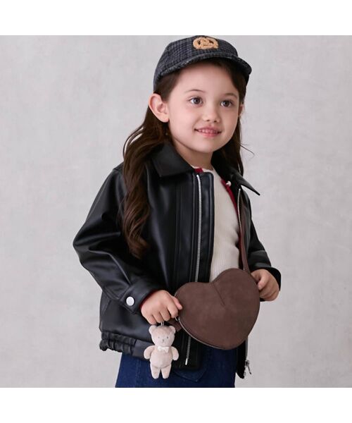 petit main / プティマイン ショルダーバッグ | チャーム付きハートポシェット | 詳細1