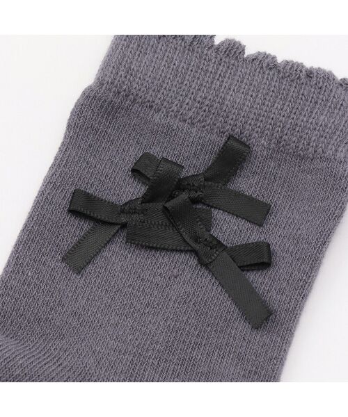 petit main / プティマイン ソックス | リボン花柄ソックス2P | 詳細2