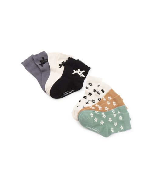 petit main / プティマイン ソックス | リボン花柄ソックス2P | 詳細5