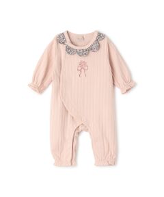 petit main / プティマイン ロンパース | スカラップ襟カバーオール