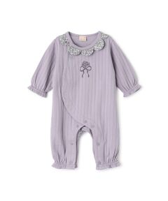 petit main / プティマイン ロンパース | スカラップ襟カバーオール