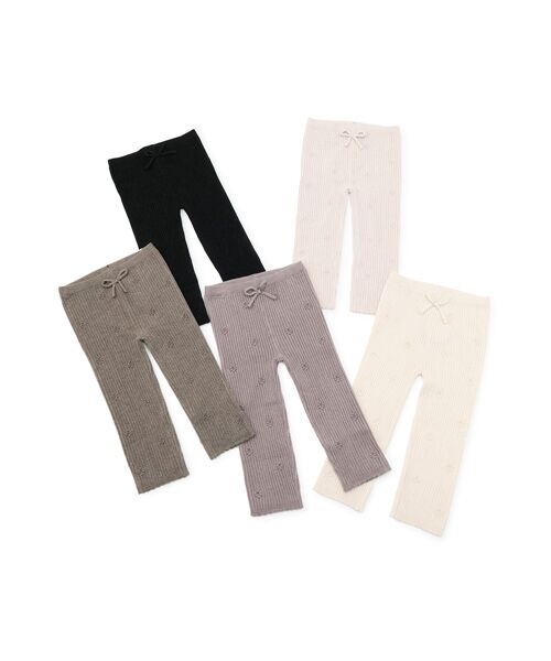 petit main / プティマイン レギンス・スパッツ | 【リンク/フワモチット】ニットハナレギンス | 詳細5