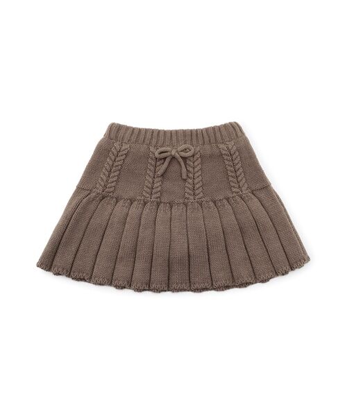 petit main / プティマイン ミニ・ひざ丈スカート | ﾆｯﾄﾌﾟﾘｰﾂｽｶｰﾄ | 詳細3