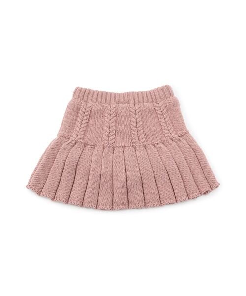 petit main / プティマイン ミニ・ひざ丈スカート | ﾆｯﾄﾌﾟﾘｰﾂｽｶｰﾄ | 詳細4