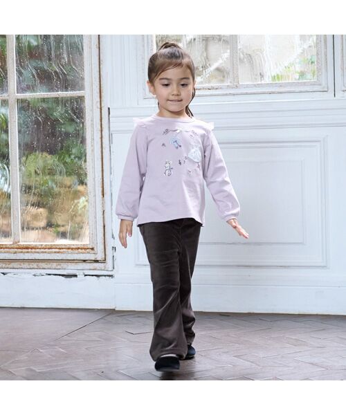 petit main / プティマイン その他パンツ | カットコールフレアパンツ | 詳細3