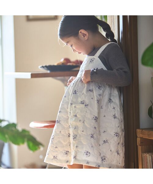 petit main / プティマイン ミニ丈・ひざ丈ワンピース | キルトジャンパースカート | 詳細1