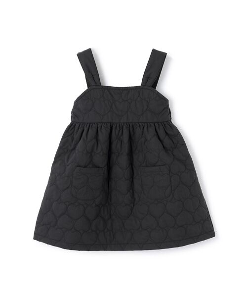 petit main/プティマイン キルトジャンパースカート クロ 120