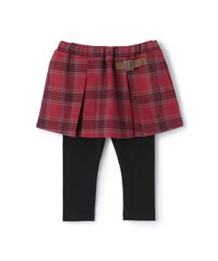 petit main / プティマイン ミニ・ひざ丈スカート | 【リンク】チェックレギ付きスカート