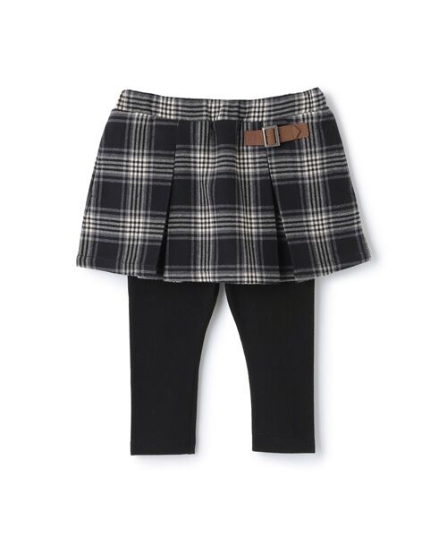 petit main / プティマイン ミニ・ひざ丈スカート | 【リンク】チェックレギ付きスカート | 詳細3