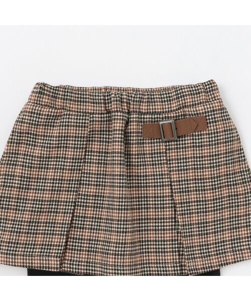 petit main / プティマイン ミニ・ひざ丈スカート | 【リンク】チェックレギ付きスカート | 詳細5