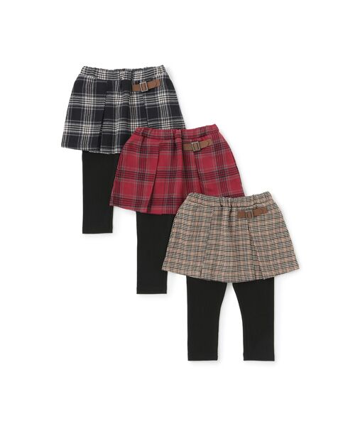 petit main / プティマイン ミニ・ひざ丈スカート | 【リンク】チェックレギ付きスカート | 詳細9
