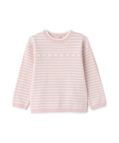 petit main / プティマイン ニット・セーター | 【フワモチット】ハートリブニット