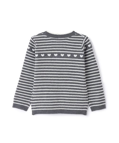 petit main / プティマイン ニット・セーター | 【フワモチット】ハートリブニット | 詳細1