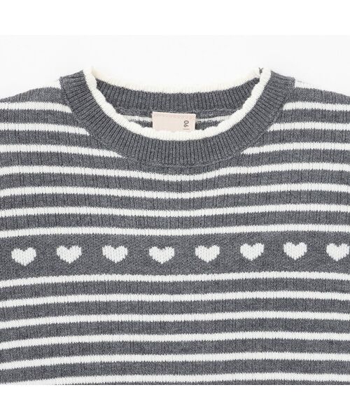 petit main / プティマイン ニット・セーター | 【フワモチット】ハートリブニット | 詳細2