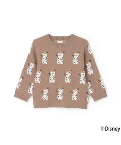 petit main / プティマイン ニット・セーター | 【Disney】オラフ総柄ニット