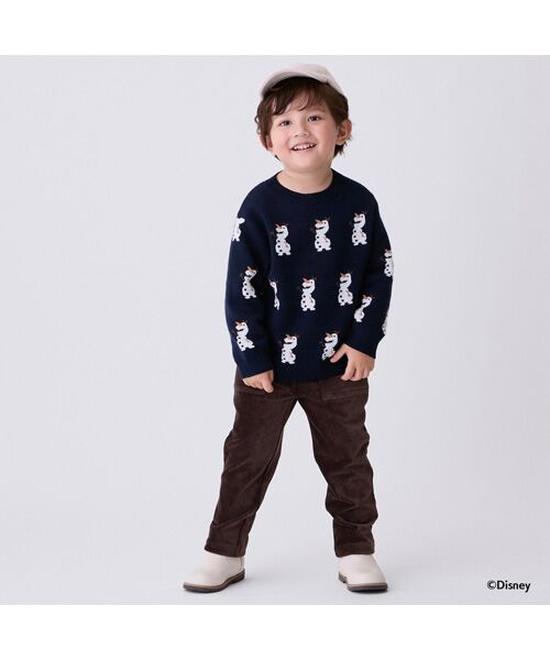 petit main / プティマイン ニット・セーター | 【Disney】オラフ総柄ニット | 詳細1