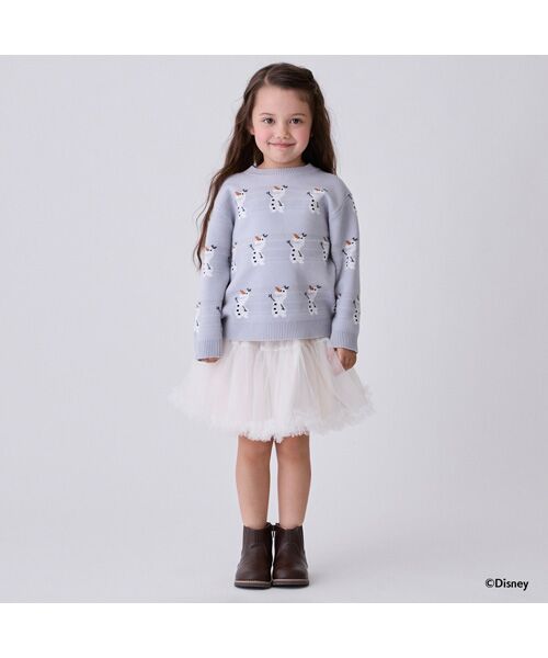 petit main / プティマイン ニット・セーター | 【Disney】オラフ総柄ニット | 詳細3