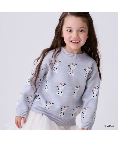 petit main / プティマイン ニット・セーター | 【Disney】オラフ総柄ニット | 詳細4