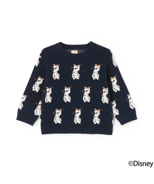 petit main / プティマイン ニット・セーター | 【Disney】オラフ総柄ニット | 詳細5