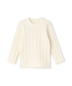 petit main / プティマイン カットソー | 【ｼｱﾊﾞﾀｰ】ｼﾞｬｶﾞｰﾄﾞﾊｲﾈｯｸ長袖T