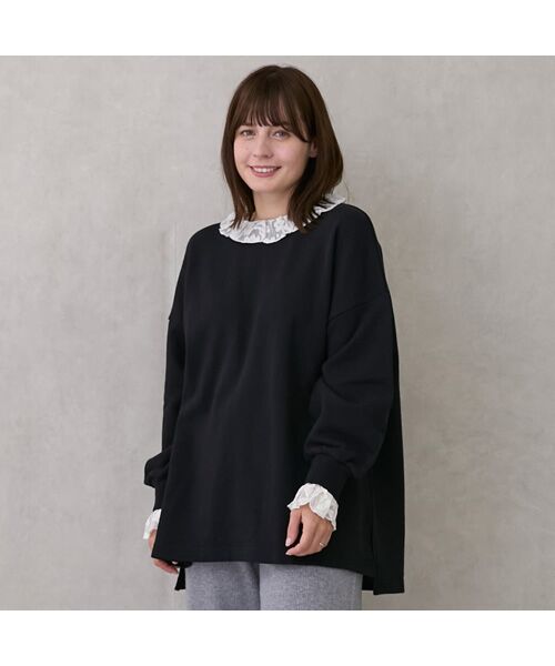 petit main / プティマイン スウェット | 【リンク】レースロゴトレーナー | 詳細2