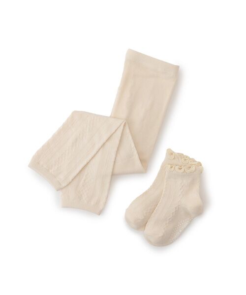 petit main/プティマイン レギンス＋ソックスセット キナリ 90