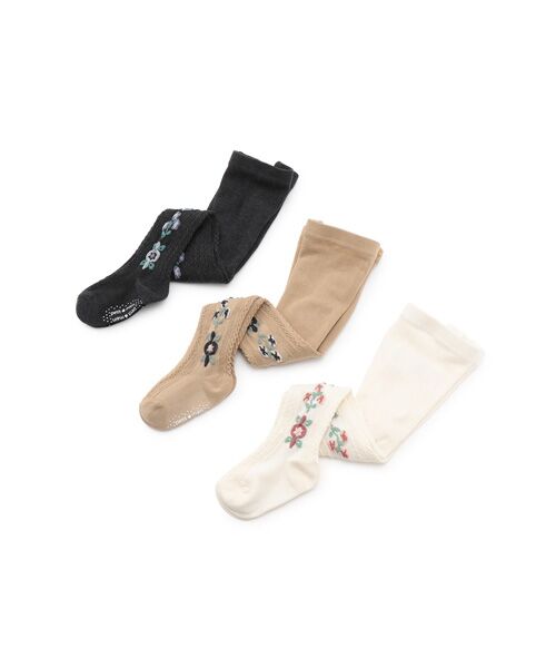 petit main / プティマイン ストッキング・タイツ・その他 | フラワージャガードタイツ | 詳細6