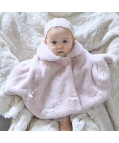 petit main / プティマイン ベビー・キッズウエア | 2WAY襟リボンファーケープ