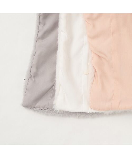 petit main / プティマイン ベビー・キッズウエア | 2WAY襟リボンファーケープ | 詳細10