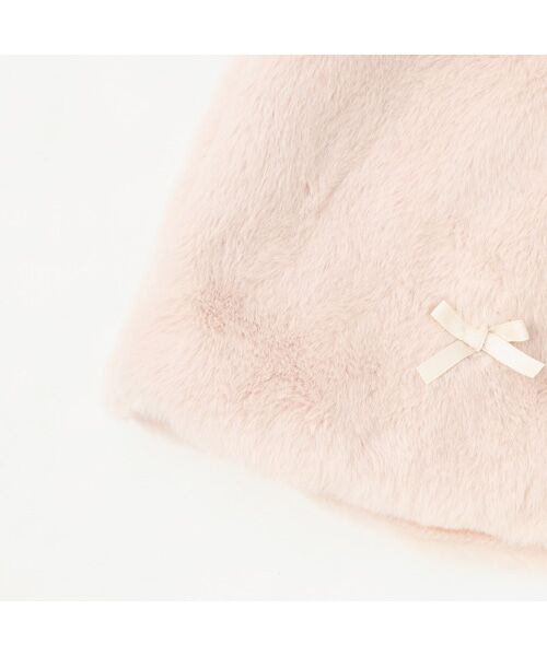 petit main / プティマイン ベビー・キッズウエア | 2WAY襟リボンファーケープ | 詳細8