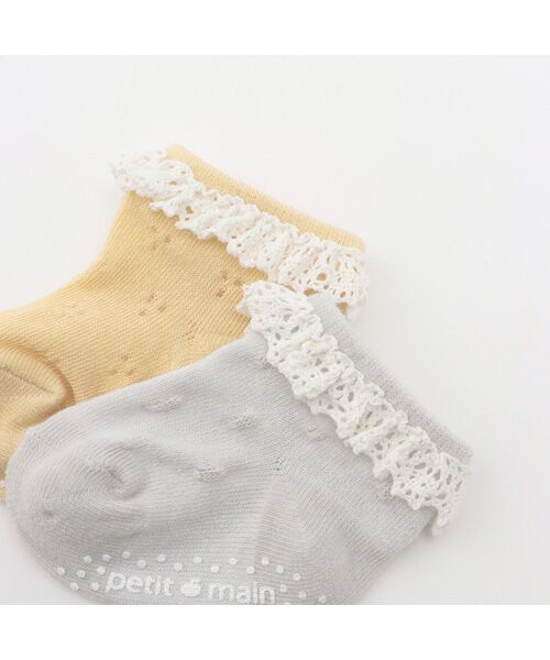 petit main / プティマイン ベビー・キッズグッズ | BABY3Pソックス | 詳細1
