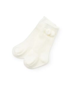 petit main / プティマイン ベビー・キッズグッズ | ぽんぽんつきハイソックス