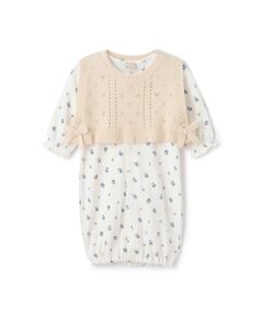 petit main / プティマイン ロンパース | ニットベスト付き2WAYオール