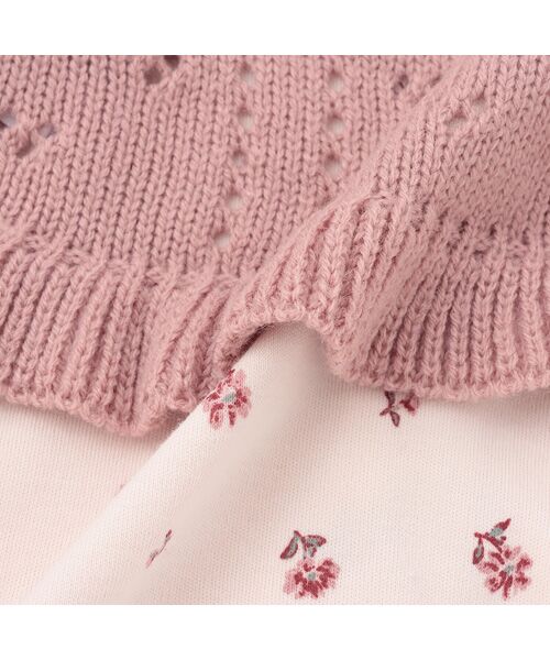 petit main / プティマイン ロンパース | ニットベスト付き2WAYオール | 詳細10