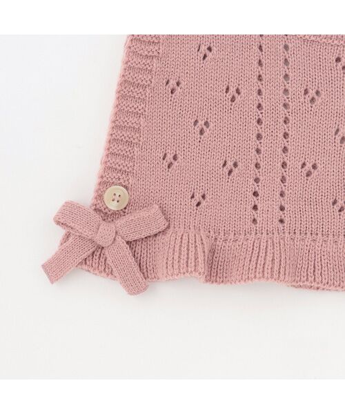 petit main / プティマイン ロンパース | ニットベスト付き2WAYオール | 詳細9