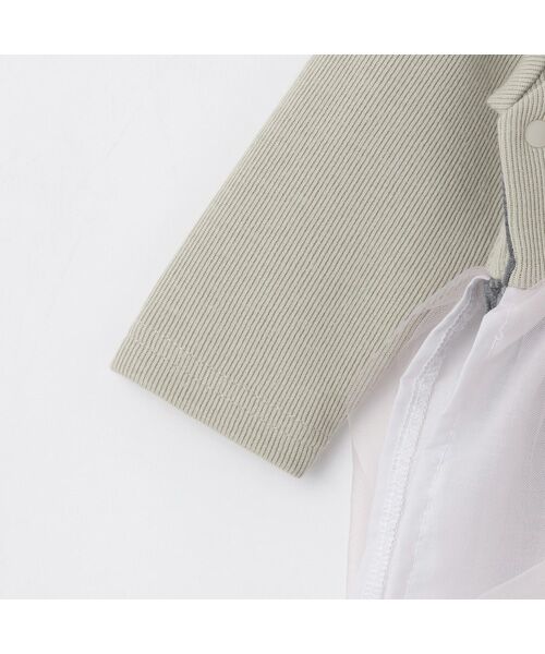 petit main / プティマイン ロンパース | チュールフリルカバーオール | 詳細3