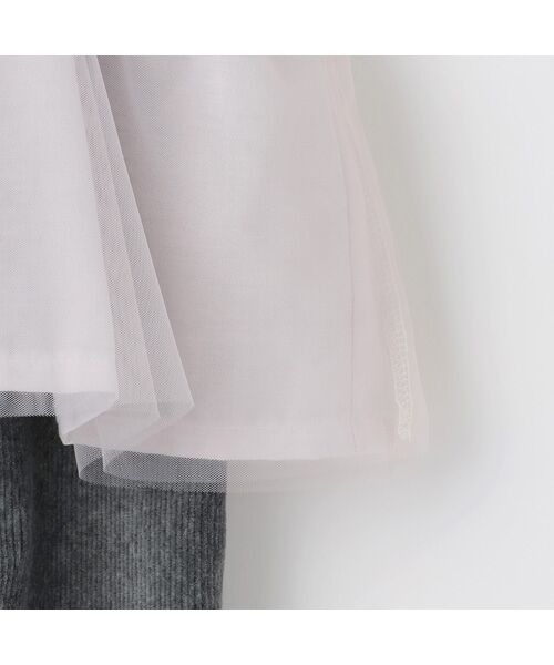 petit main / プティマイン ロンパース | チュールフリルカバーオール | 詳細4