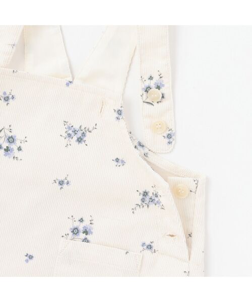 petit main / プティマイン ロンパース | 花柄ジャンスカセットアップ | 詳細10