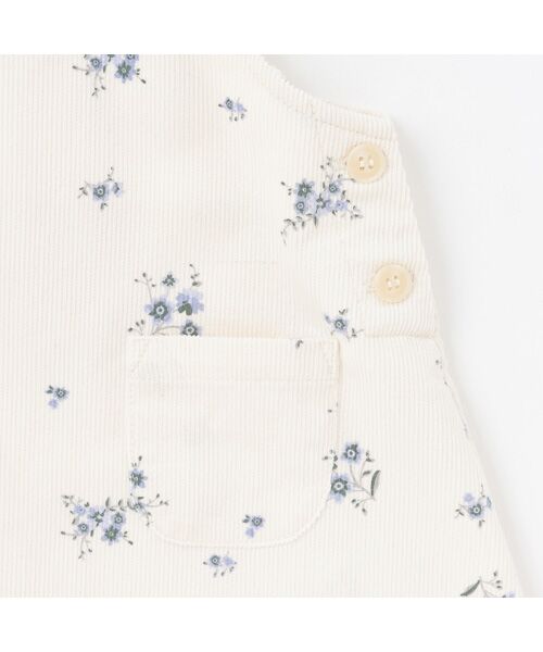 petit main / プティマイン ロンパース | 花柄ジャンスカセットアップ | 詳細11