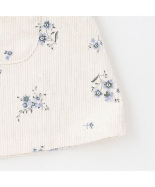 petit main / プティマイン ロンパース | 花柄ジャンスカセットアップ | 詳細12