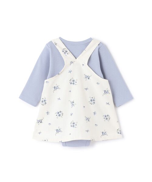 petit main / プティマイン ロンパース | 花柄ジャンスカセットアップ | 詳細4