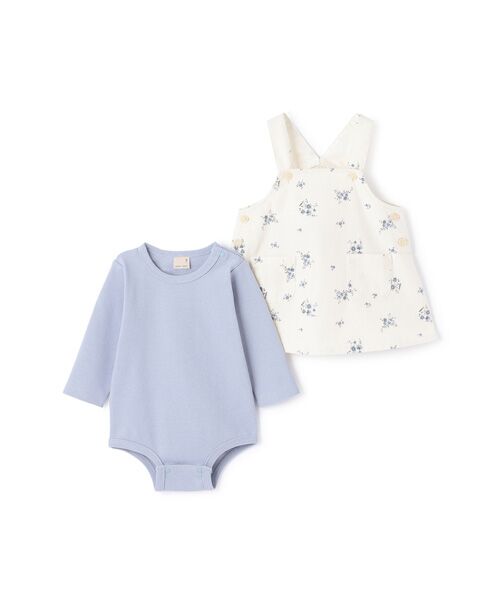 petit main / プティマイン ロンパース | 花柄ジャンスカセットアップ | 詳細5