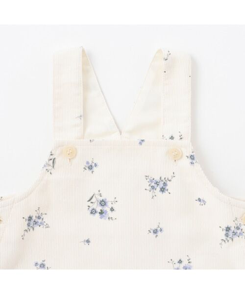 petit main / プティマイン ロンパース | 花柄ジャンスカセットアップ | 詳細8