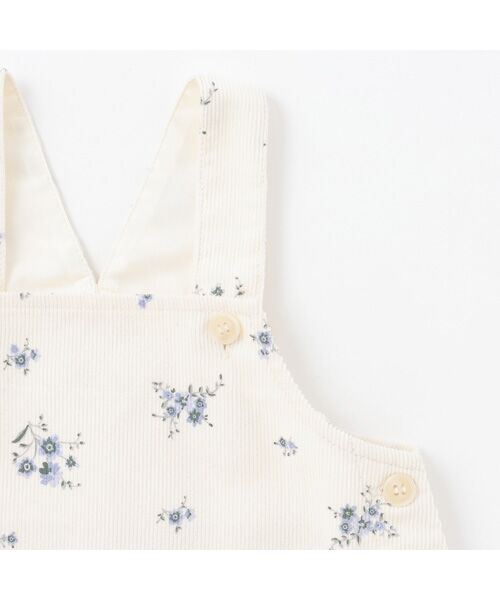 petit main / プティマイン ロンパース | 花柄ジャンスカセットアップ | 詳細9