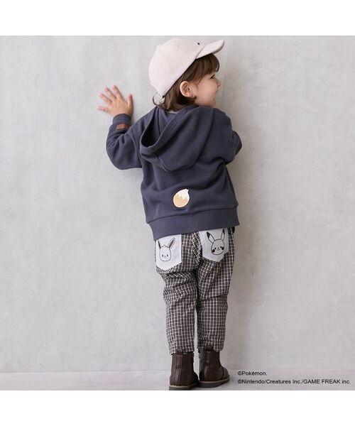 petit main / プティマイン その他パンツ | 【monpoke】ポケット刺繍パンツ | 詳細1