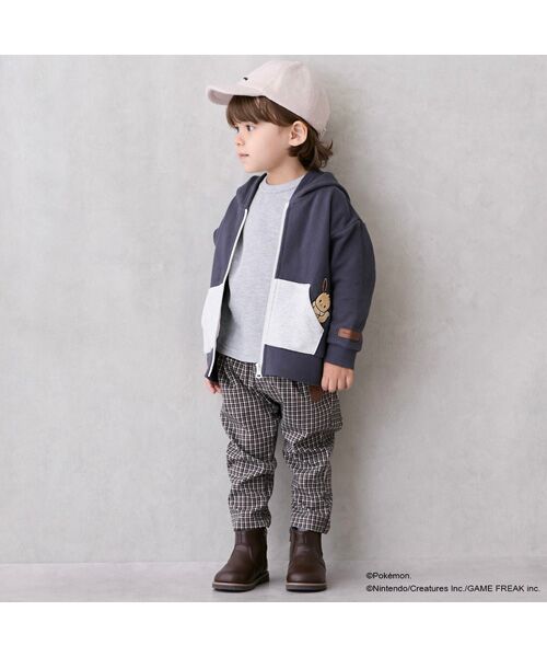 petit main / プティマイン その他パンツ | 【monpoke】ポケット刺繍パンツ(マルチ)