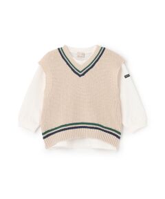 petit main / プティマイン ベスト | 【ウォッシャブル】ニットベストセット